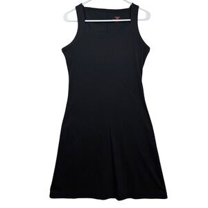 Patagonia Vitaliti Strappy Black‎ Dress Organic Cotton Polyester Blend Sz Medium
